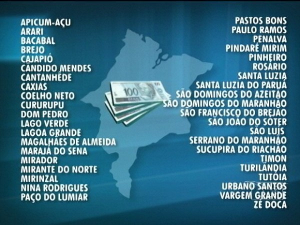 Segundo investigações, 41 prefeituras que supostamente teriam participado do esquema de agiotagem (Foto: Reprodução/TV Mirante)