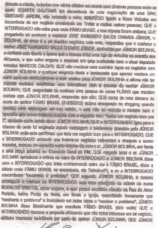 Documento extraído do blo do Luis Cardoso