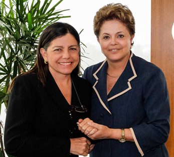 Roseana em Brasilia com Dilma.