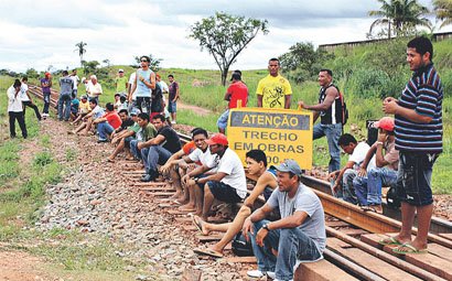 Protesto dos funcionários da WO.