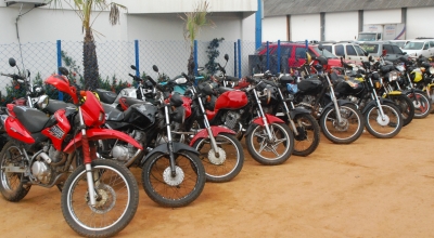 Diversas motos estão entre as opções para quem quer participar do leilão