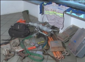 aparelhos apreendidos na casa do acusado