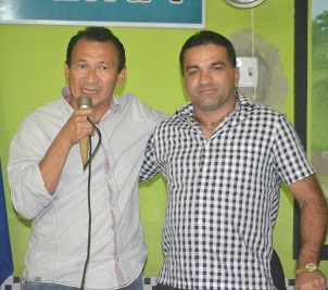 Prefeito Valmir Amorim e o líder político Josimar Cunha