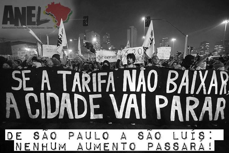 Movimento ‘Vem Pra Rua São Luís’ cobrará de Edivaldo a redução do valor do transporte coletivo na capital. Foto: Reprodução / Facebook