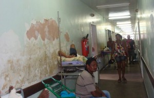 Corredor do hospital Socorrão II, em São Luís (MA).