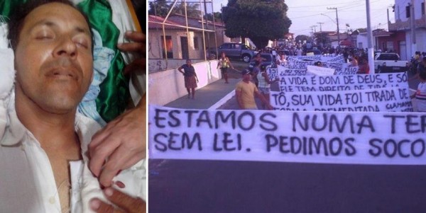 Gilvandro Monteiro Fonseca, o Tô, e a manivestação da população de Apicum-Açu do MA