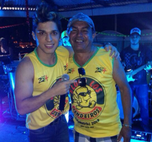 Luckas Seabra e Luis Cardoso, na primeira prévia do bloco Los Sendeiros.