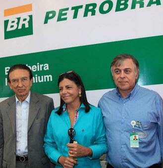 Lobão, Roseana e Paulo Roberto Costa, delator do esquema de corrupção.
