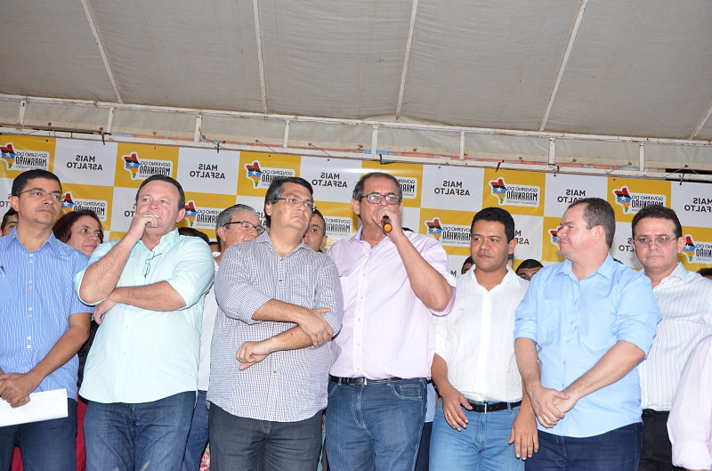 Presidente da Asembleia ao lado do governador Flávio Dino.
