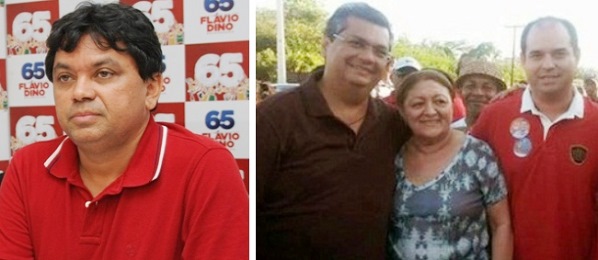 Jerry, Flávio Dino, a ex-prefeita e o filho José Leite.