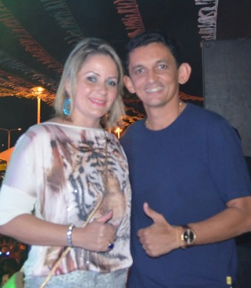Prefeito Waldênio Souza e a esposa Aline Alice