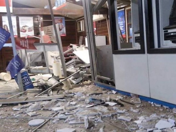 Explosão em agência bancária de Buriticupu (MA) (Foto Divulgação TV Mirante)