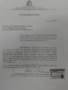 Alvará de soltura por tráfico de drogas