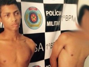 Os dois suspeitos foram capturados pela polícia