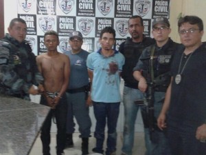Erisvaldo Lima Araújo e Gilberto Jesus da Silva foram presos no final da tarde