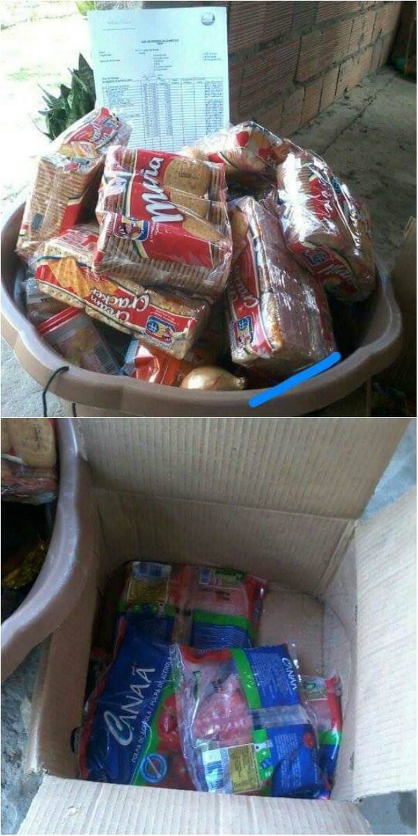 Escolas recebem apenas biscoitos e suco