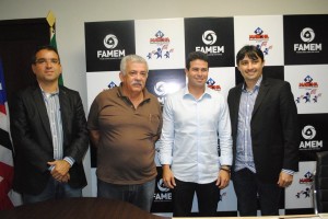 Técnicos da Funasa, Gil Cutrim da Famem e o Superintendente André Campos