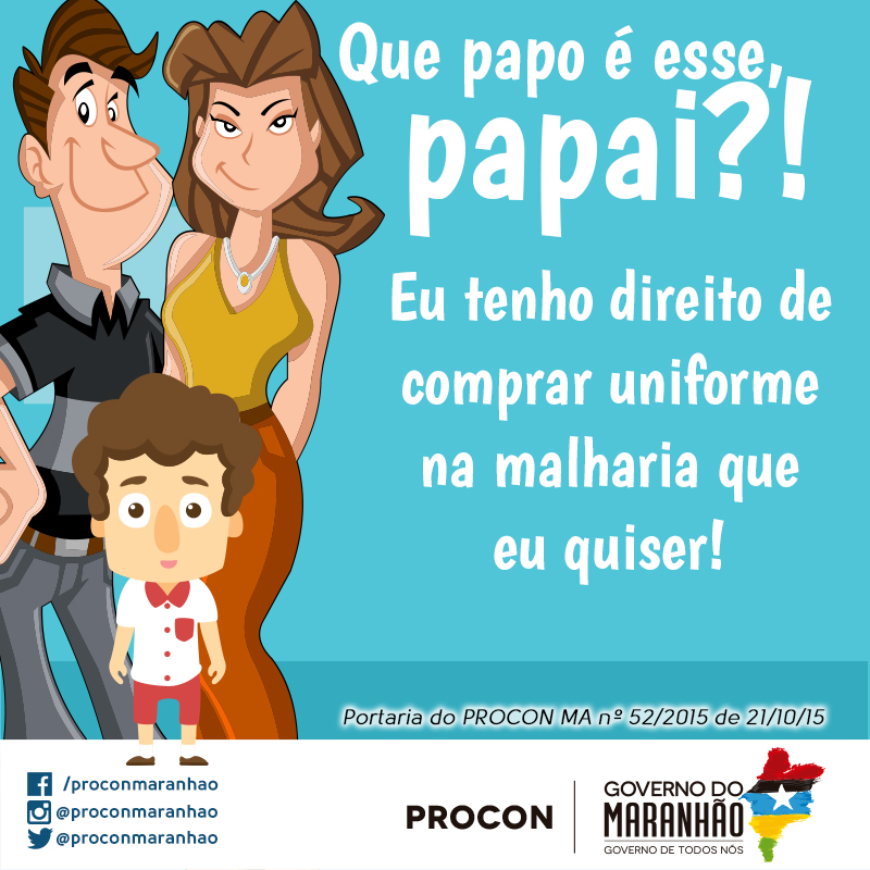Foto 1 - Portaria do PROCON-MA proíbe monopólio sobre venda de uniforme escolar