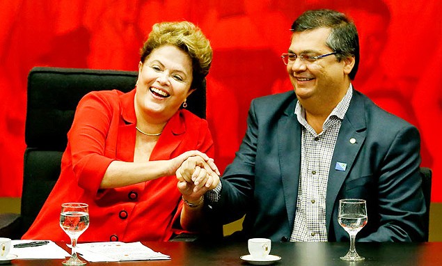 Dilma Rousseff e Flávio Dino.