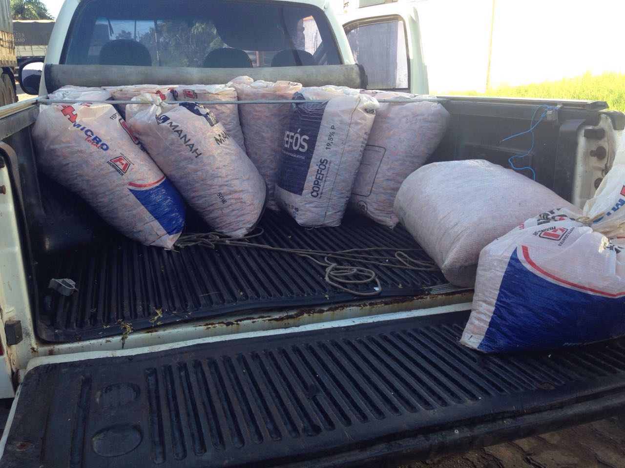 Foto 1 Divulgação Aged Camarão seco transportado em sacos de fertilizantes é apreendido na entrada de São Luís