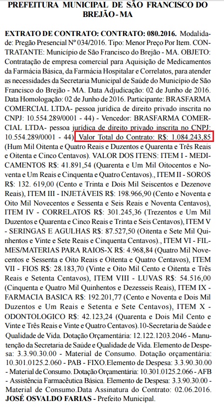 São francisco do brejão