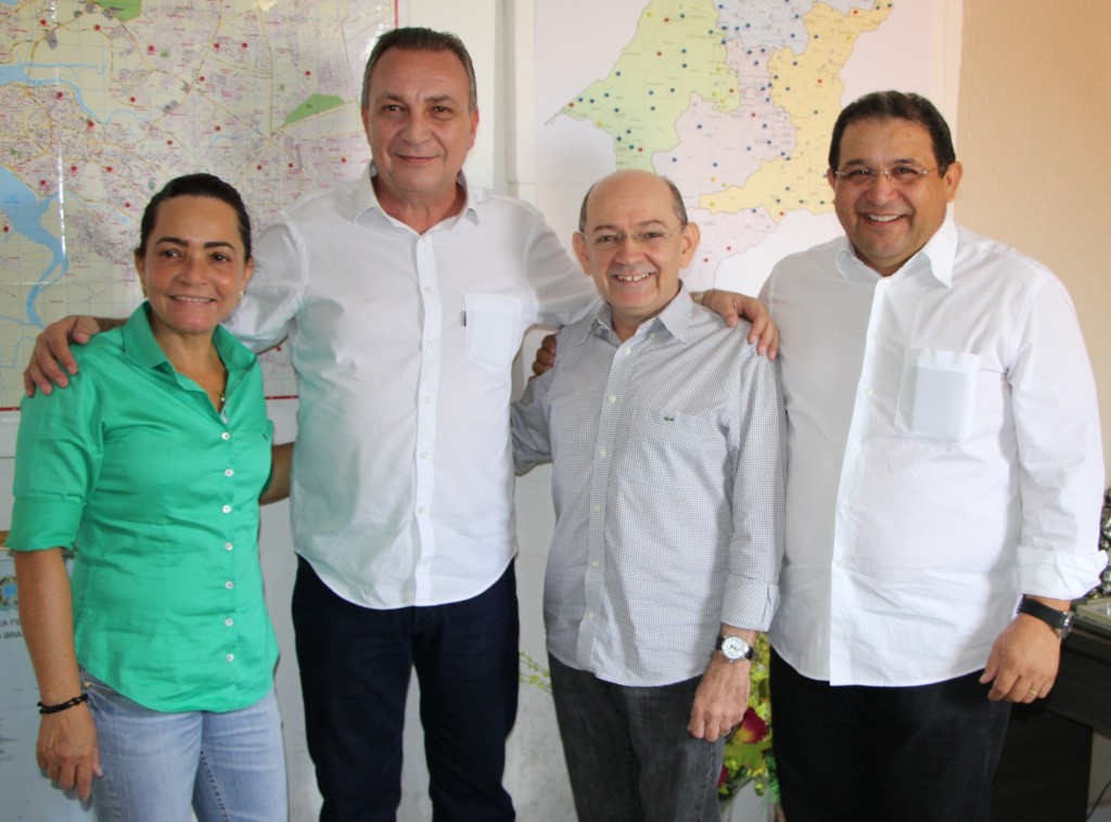 Foto 3 - Luis Fernando com Eudes Sampaio, Jota Pinto e Conceição