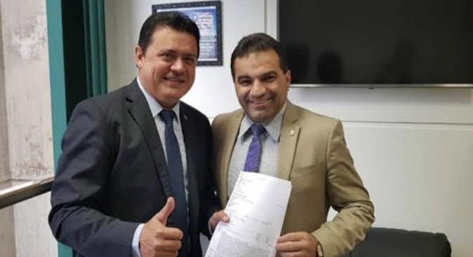Josimar e prefeito Rigo Teles de Barra do Corda.